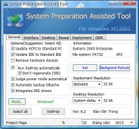 System Preparation Assisted Tool 6.2 screenshot. Click to enlarge!