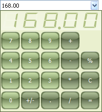 TAdvSmoothCalculator 1.3.0.0 screenshot. Click to enlarge!