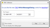 TMS IntraWeb Component Pack Pro 5.3.0.0 screenshot. Click to enlarge!