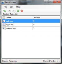Task Blocker Portable 1.4.4919.25871 screenshot. Click to enlarge!