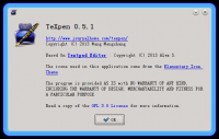 TeXpen 0.7.2 Beta screenshot. Click to enlarge!
