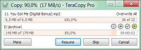 TeraCopy Portable 3.1 screenshot. Click to enlarge!