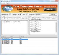 Text Template Parser 2.4.6 screenshot. Click to enlarge!