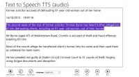 Text to Speech TTS for Windows 8 1.0.0.3 screenshot. Click to enlarge!