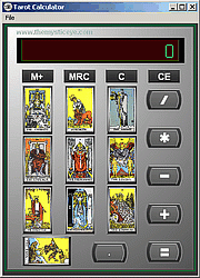 The Mystic Eye Tarot Calculator 1.2 screenshot. Click to enlarge!