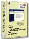 The StarMessage Diary Software 3.5 screenshot. Click to enlarge!
