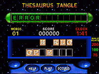 Thesaurus Tangle Jr 1.00 screenshot. Click to enlarge!