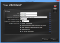 Thinix WiFi Hotspot 1.1.0.0 screenshot. Click to enlarge!