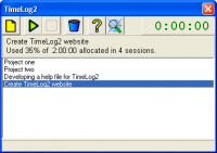 TimeLog2 2.1 screenshot. Click to enlarge!