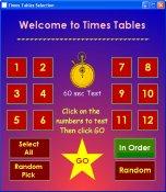 Times Tables v2.3 screenshot. Click to enlarge!