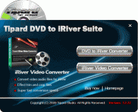 Tipard DVD to iRiver Suite 3.2.26 screenshot. Click to enlarge!