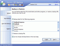 TopLang OE Backup 5.0 screenshot. Click to enlarge!