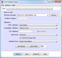 Total Validator Basic 11.3.0 screenshot. Click to enlarge!