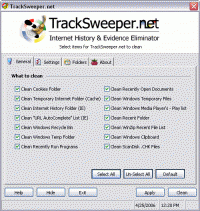 TrackSweeper 2.0.7 screenshot. Click to enlarge!