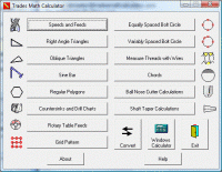 Trades Math Calculator 1.3.0 screenshot. Click to enlarge!