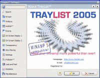 TrayList 2006.04 screenshot. Click to enlarge!