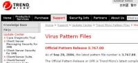 Trend Micro Virus Pattern File 13.507.00 screenshot. Click to enlarge!