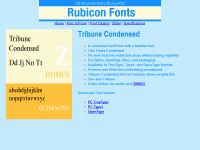 Tribune Condensed Font TT 2.00 screenshot. Click to enlarge!