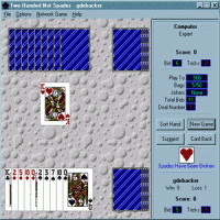 Two Handed Net Spades 3.0 screenshot. Click to enlarge!