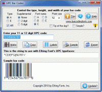 UPC Bar Codes 6.0 screenshot. Click to enlarge!