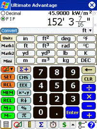 Ultimate Advantage Calculator 2.0 screenshot. Click to enlarge!