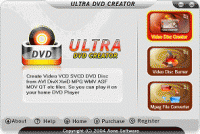 Ultra DVD Creator 2.9.0412 screenshot. Click to enlarge!