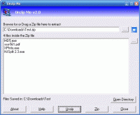 UnZip Me 2.0 screenshot. Click to enlarge!