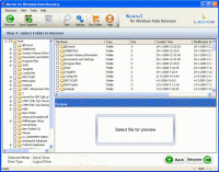 Undelete Software 11.01.01 screenshot. Click to enlarge!