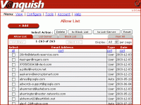 Vanquish Personal Anti Spam (vqME.com) 4.5 screenshot. Click to enlarge!
