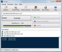 Vemail Voice Email Software for Windows 2.13 screenshot. Click to enlarge!