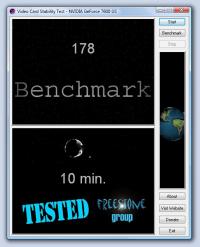 Video Card Stability Test 1.0.0.3 screenshot. Click to enlarge!