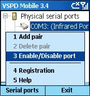 Virtual Serial Port Driver Mobile 4.0 screenshot. Click to enlarge!