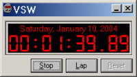 Virtual Stopwatch 3.20 screenshot. Click to enlarge!