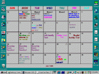 Visual Calendar Planner 5.0 screenshot. Click to enlarge!