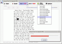 Visual Text To Speech MP3 1.1 screenshot. Click to enlarge!