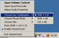 VolumeTouch 1.1 screenshot. Click to enlarge!