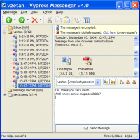 Vypress Messenger 4.0.1 screenshot. Click to enlarge!