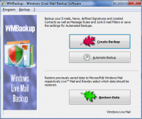 WMBackup 3.12.53.0512 screenshot. Click to enlarge!