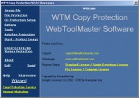 WTM Copy Protection / CD Protect 2.52 screenshot. Click to enlarge!