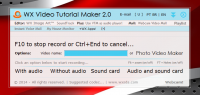 WX Video Tutorial Maker 4.0 screenshot. Click to enlarge!