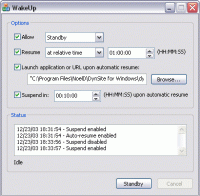 WakeUp 2.0.42.1 screenshot. Click to enlarge!