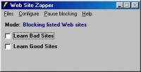 Web Site Zapper 9.2.0 screenshot. Click to enlarge!