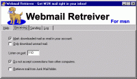Webmail Retriever for msn 7.3.0 screenshot. Click to enlarge!