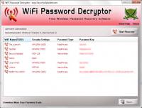 WiFi Password Decryptor 6.5 screenshot. Click to enlarge!