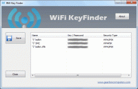 Wifi Key Finder 1.1.0.0 screenshot. Click to enlarge!
