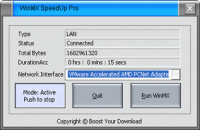 WinMx SpeedUp Pro 4.0.4 screenshot. Click to enlarge!