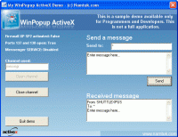 WinPopup ActiveX 1.04 screenshot. Click to enlarge!