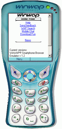 WinWAP Smartphone Browser Emulator 1.2 screenshot. Click to enlarge!