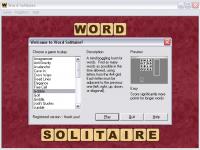 Word Solitaire 3.0 screenshot. Click to enlarge!