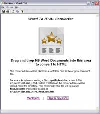 WordHTML CV 1.2 screenshot. Click to enlarge!